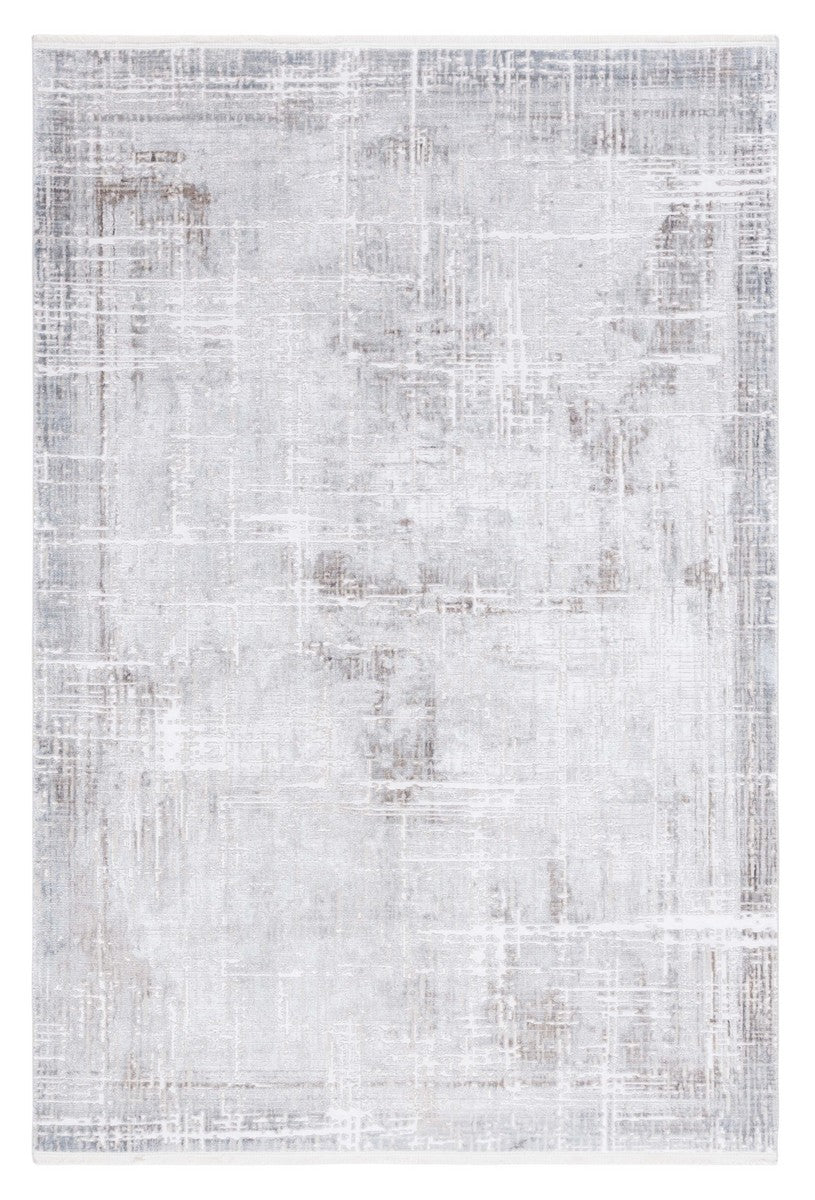 Safavieh Platinum 550 Power Loomed Modern Rug Grey / Dark Grey 9' x 12'