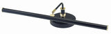 Upright Piano Lamp 19" LED in Black with Polished Brass Accents
