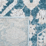 Palermo 846  Power Loomed 100% Viscose Rug Blue / Beige