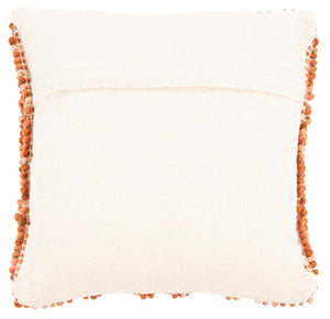 Baird Pillow - Boho-Chic Rust Accent with Knit Puff Stitches for Stylish Home Decor and Comfort