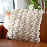 Camie Pillow Ivory 65% WOOL/35% COTTON PLS122A-2020