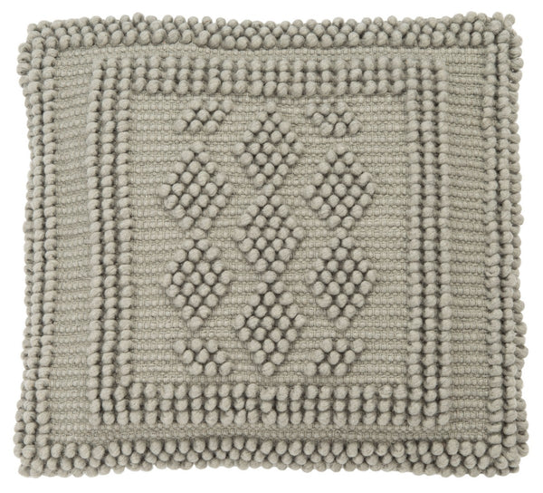 Darvey Pillow Light Grey 65% WOOL/35% COTTON PLS123C-2020