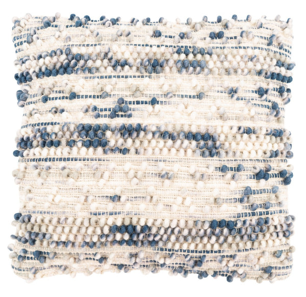 Nerina Pillow – Luxurious Wool-Cotton Blend with Textured Puff Stitches for Cozy Bohemian Style
