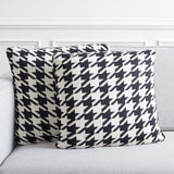 Safavieh Cantil Pillow - Set of 2 Black / Ivory Cotton/Polyester PLS400A-1818-SET2