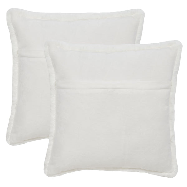 Safavieh Flayn Pillow - Set of 2 Ivory PLS4505A-1818-SET