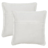 Safavieh Flayn Pillow - Set of 2 Ivory PLS4505A-1818-SET