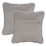 Safavieh Flayn Pillow - Set of 2 Grey PLS4505B-1818-SET