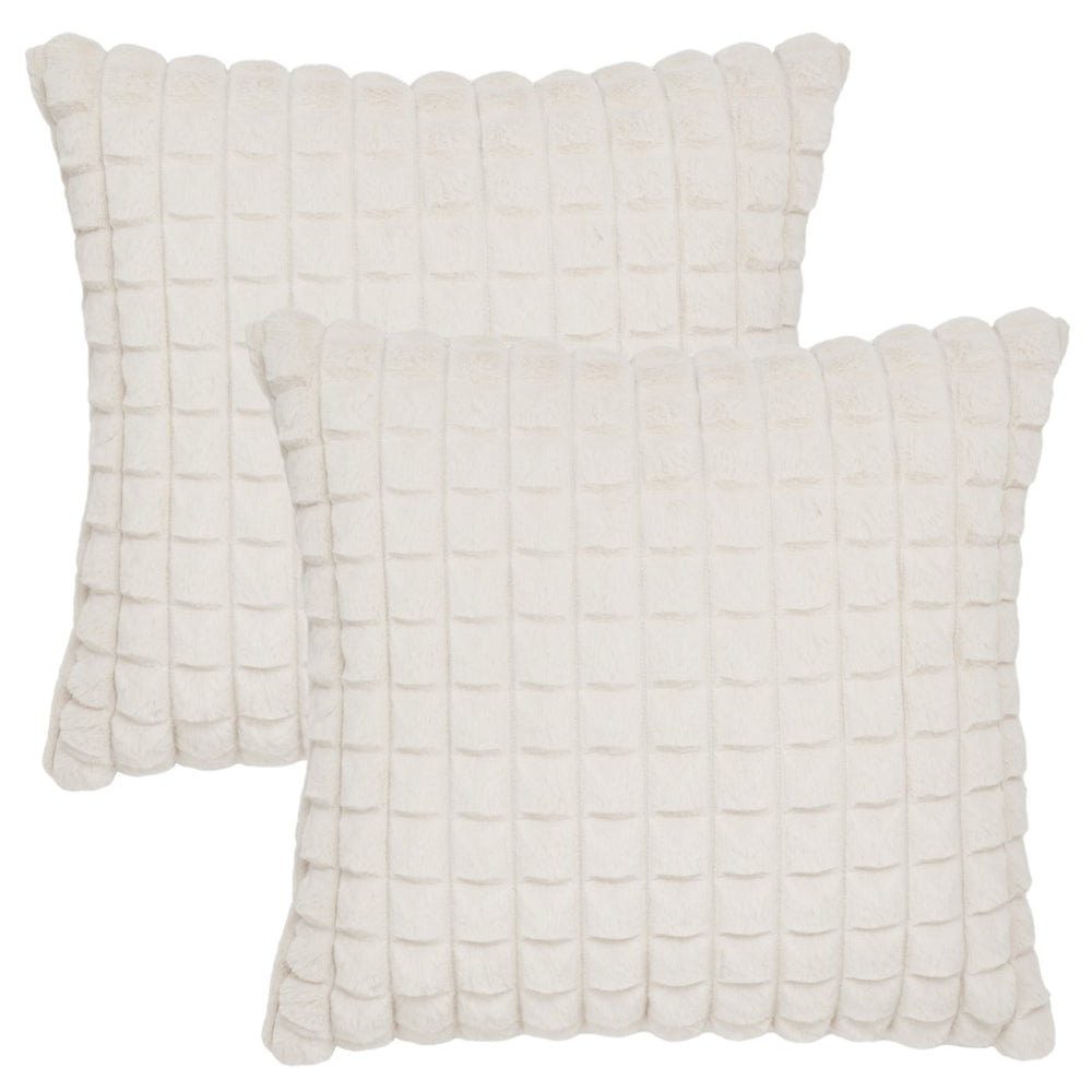 Safavieh Chess Pillow - Set of 2 Beige PLS4506A-1818-SET