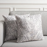 Safavieh Zecora Pillow - Set of 2 Ivory / Black PLS4507A-1818-SET