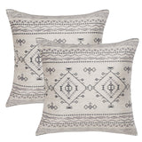 Safavieh Samira Pillow - Set of 2 Beige / Black PLS4509A-1818-SET