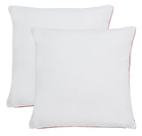 Safavieh Jovanni Pillow - Set of 2 Pink 60% Viscose / 40% Cotton  PLS503F-2222-SET2