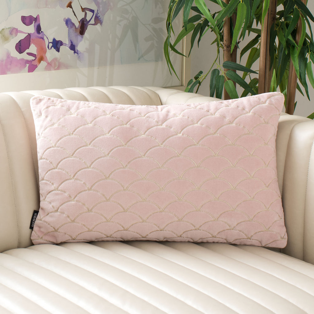 Safavieh Roselen Pillow in Blush, Gold PLS6522A-1220