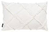 Ashlin Pillow White COTTON SLUB PATCH WORK PLS6526B-1818