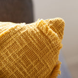 Ashlin Pillow Yellow COTTON SLUB PATCH WORK PLS6526D-1818