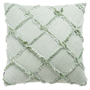 Ashlin Pillow Green COTTON SLUB PATCH WORK PLS6526H-1818