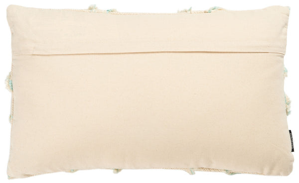 Ashlin Pillow Beige / Teal COTTON SLUB PATCH WORK PLS6526J-1220