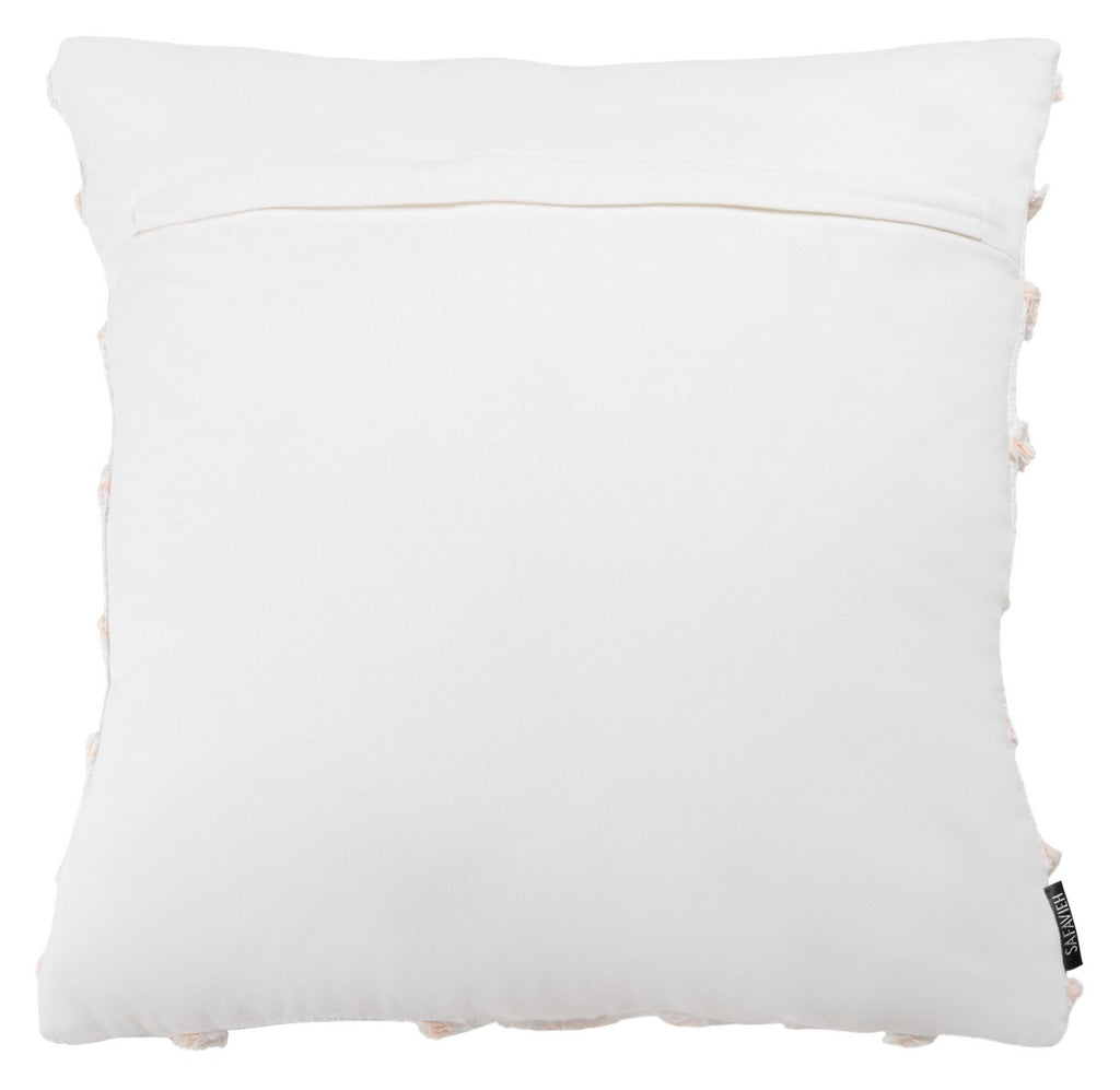 Lonis Pillow White / Pink COTTON SLUB PATCH WORK PLS6527A-1818