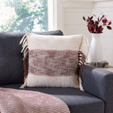 Lencia Pillow Beige / Grey COTTON SLUB  PLS6531A-1818