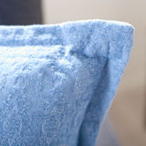 Zendia Pillow Blue COTTON WITH FLANGE PLS6535A-1818