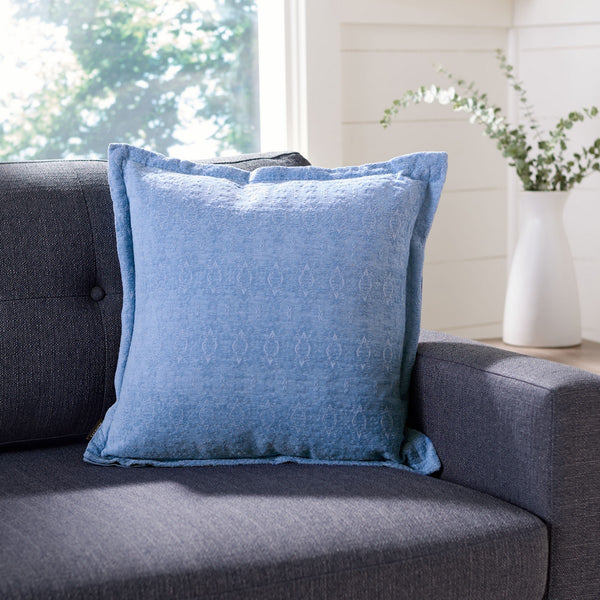 Zendia Pillow Blue COTTON WITH FLANGE PLS6535A-1818