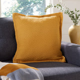 Lucina Pillow Yellow COTTON WITH FLANGE PLS6536A-1818
