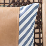 Safavieh Endra Pillow in Navy, White, Tan PLS7157A-1818