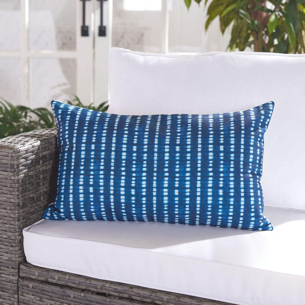Londynne Decorative Indoor/Outdoor Pillow - Striking Blue & White Design for Stylish Comfort
