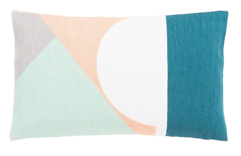 Breslyn Pillow - Mid-Century Chic Design in Sage, Lavender & Navy - Ultra-Soft Cotton Blend Comfort