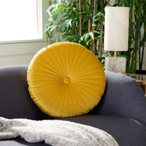 Vallory Pillow - Bold Colorful Accent for Your Home with Smooth Touch and Elegant Tufted Design