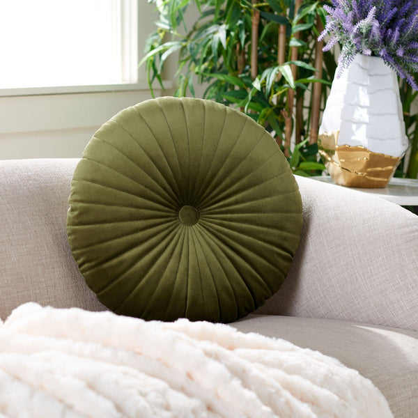 Vallory Pillow - Bold Colorful Accent for Your Home with Smooth Touch and Elegant Tufted Design