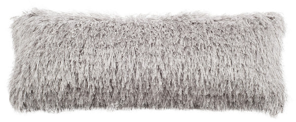 Safavieh Shag Modish Metallic Pillow Metallic Silver Polyester  PLS732A-1220