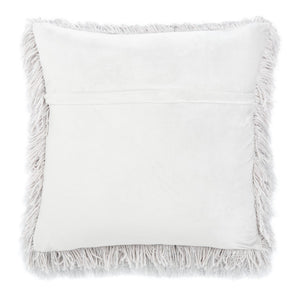 Safavieh Shag Modish Metallic Pillow Metallic Silver Polyester  PLS732A-1220