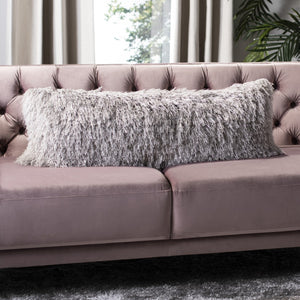 Safavieh Shag Modish Metallic Pillow Metallic Silver Polyester  PLS732A-1220