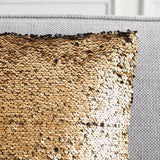 Safavieh Talon Two-Tone Pillow Gold Synthetic/Polyester PLS883A-1818