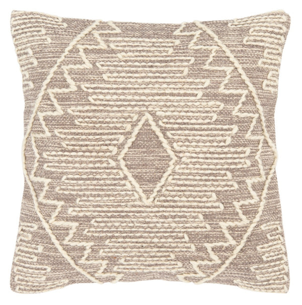 Lannie Pillow - Southwest Chic Decor with Ultra-Soft Denim Cotton, Bohemian Motifs & Hidden Zipper