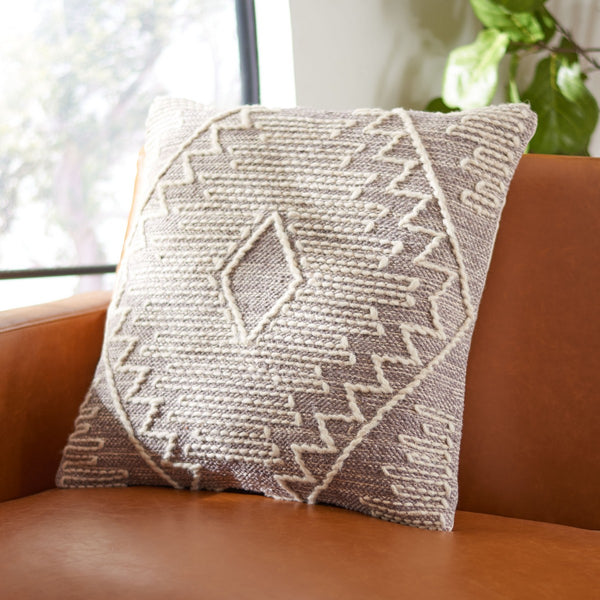 Lannie Pillow - Southwest Chic Decor with Ultra-Soft Denim Cotton, Bohemian Motifs & Hidden Zipper