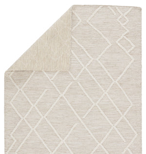 Jaipur Living Moab Natural Geometric Light Gray/ Ivory Area Rug (10'X14')