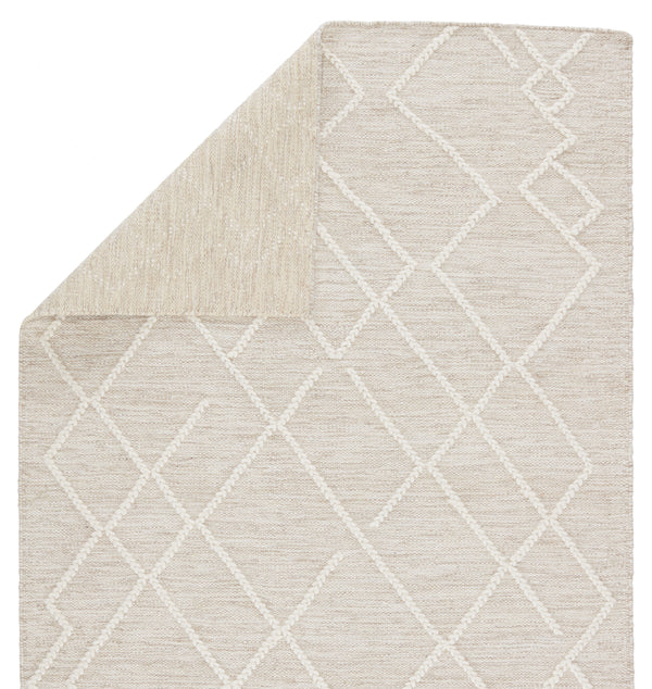 Jaipur Living Moab Natural Geometric Light Gray/ Ivory Area Rug (10'X14')