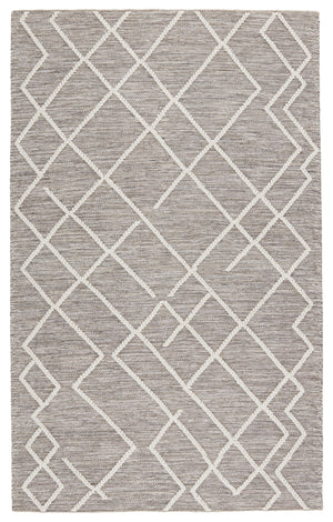 Jaipur Living Moab Natural Geometric Gray/ Ivory Area Rug (10'X14')