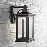 Taylen Timeless Outdoor Wall Lantern in Oil Rubbed Bronze - Clear Glass Shade for Elegant Lighting