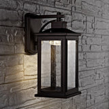 Taylen Timeless Outdoor Wall Lantern in Oil Rubbed Bronze - Clear Glass Shade for Elegant Lighting