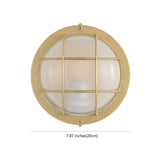 Safavieh Elson Outdoor Wall Sconce -Set Of 2 Gold Metal / Glass PLT4022A-SET2