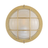 Safavieh Elson Outdoor Wall Sconce -Set Of 2 Gold Metal / Glass PLT4022A-SET2