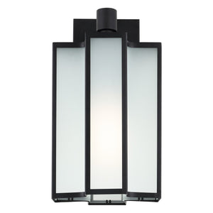 Safavieh Hyla Outdoor Wall Sconce/Black Black / White Metal / Glass PLT4023A