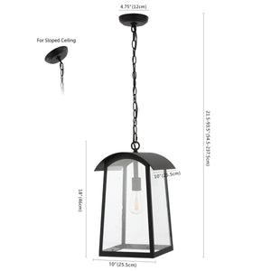 Safavieh Adalai Outdoor Pendant Black  PLT4028A