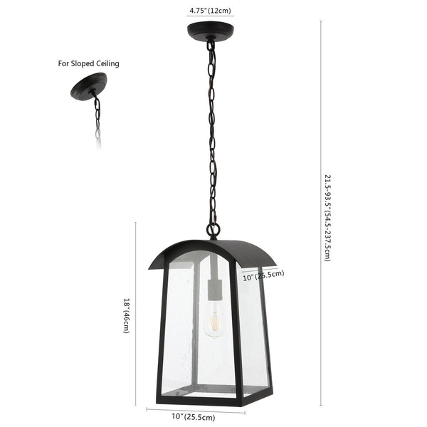 Safavieh Adalai Outdoor Pendant Black  PLT4028A
