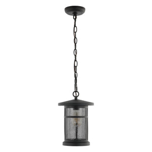 Safavieh Osprey Outdoor Pendant/Black Black Metal / Glass PLT4030A