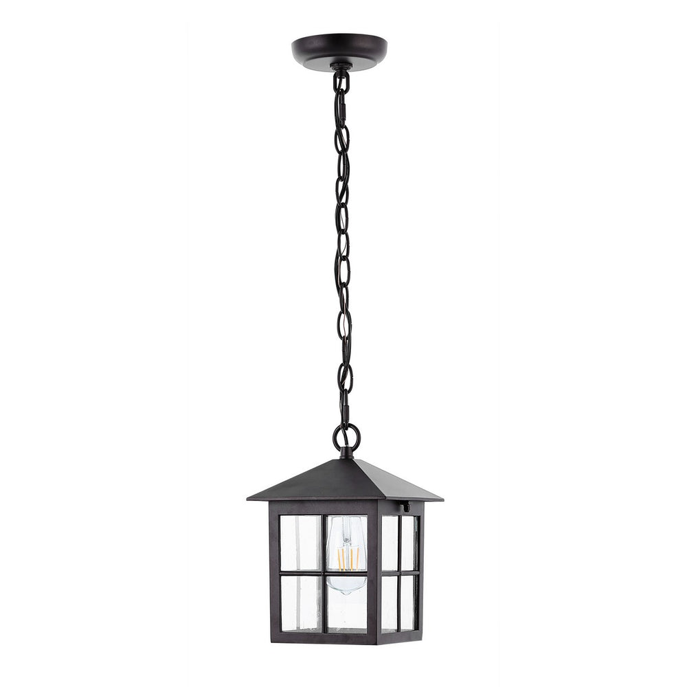 Safavieh Penryn Outdoor Pendant/Black Black Metal / Glass PLT4031A