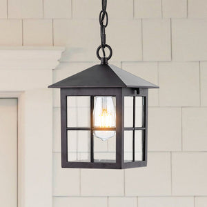 Safavieh Penryn Outdoor Pendant/Black Black Metal / Glass PLT4031A