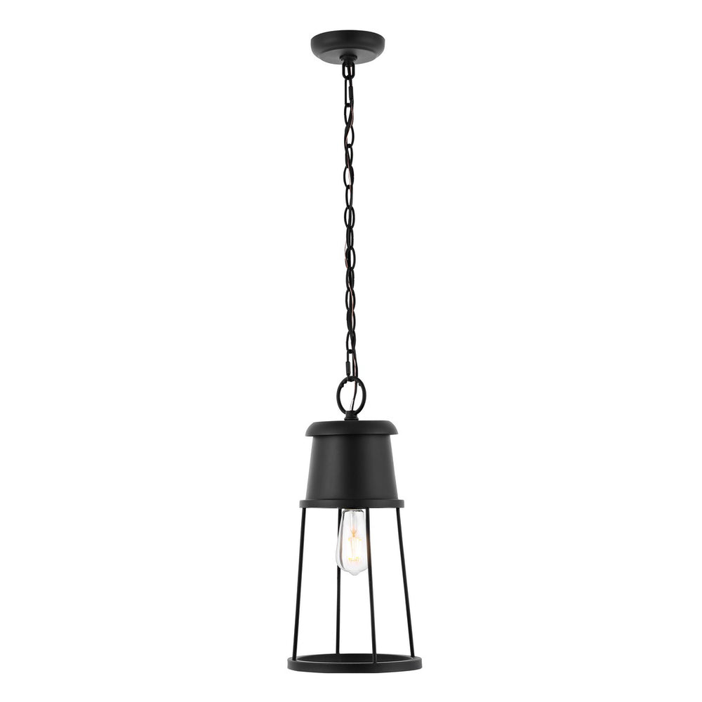 Safavieh Laela Outdoor Pendant/Black Black Metal / Glass PLT4035A